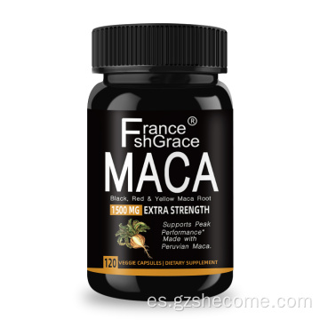 Suplemento de maca orgánico Mejora las cápsulas de raíz de maca de resistencia